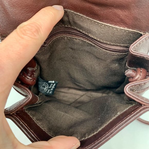 Brighton One World Brown Woven Leather Crossbody - Picture 12 of 12